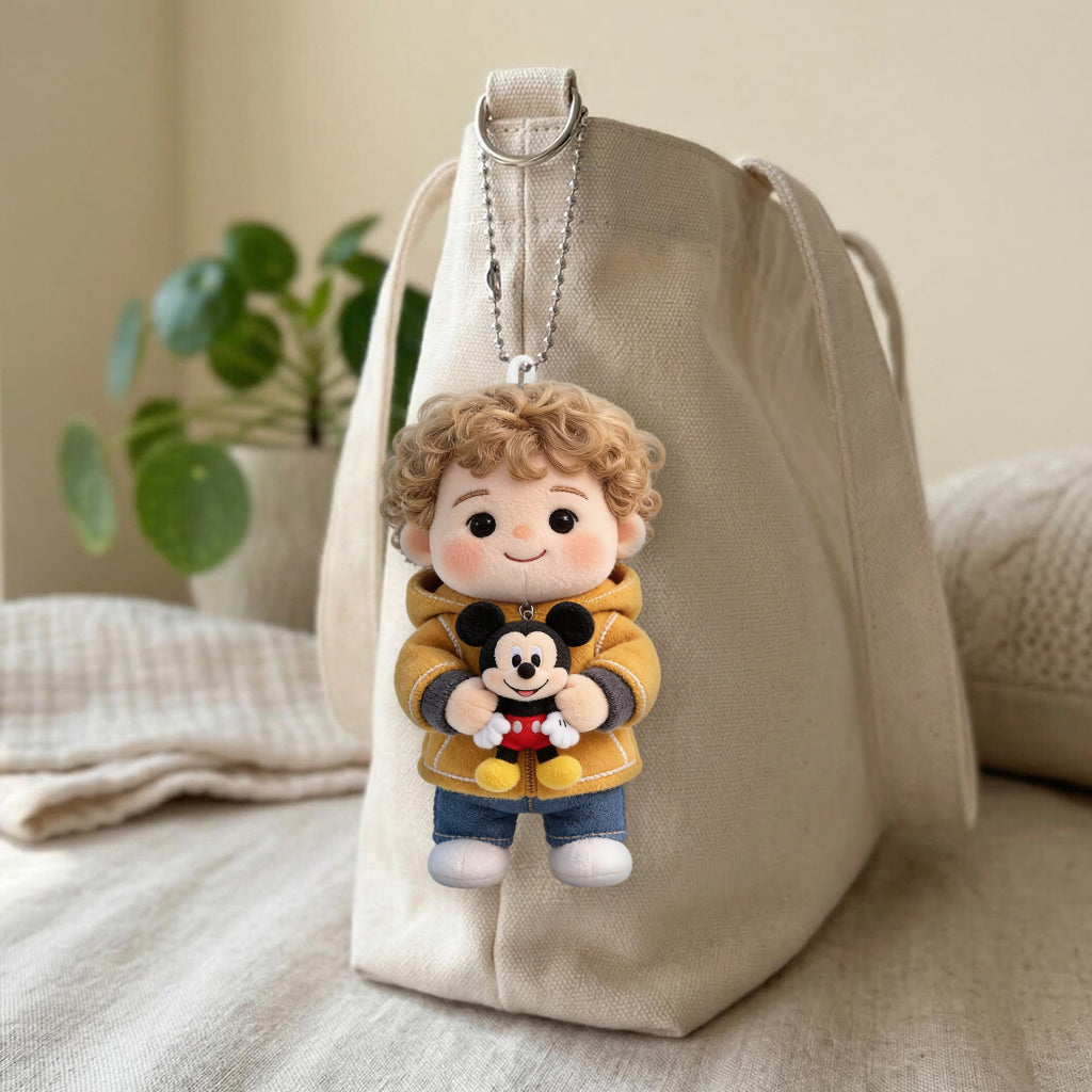 Custom Any Photo - Personalized Mouse Plush Keychain