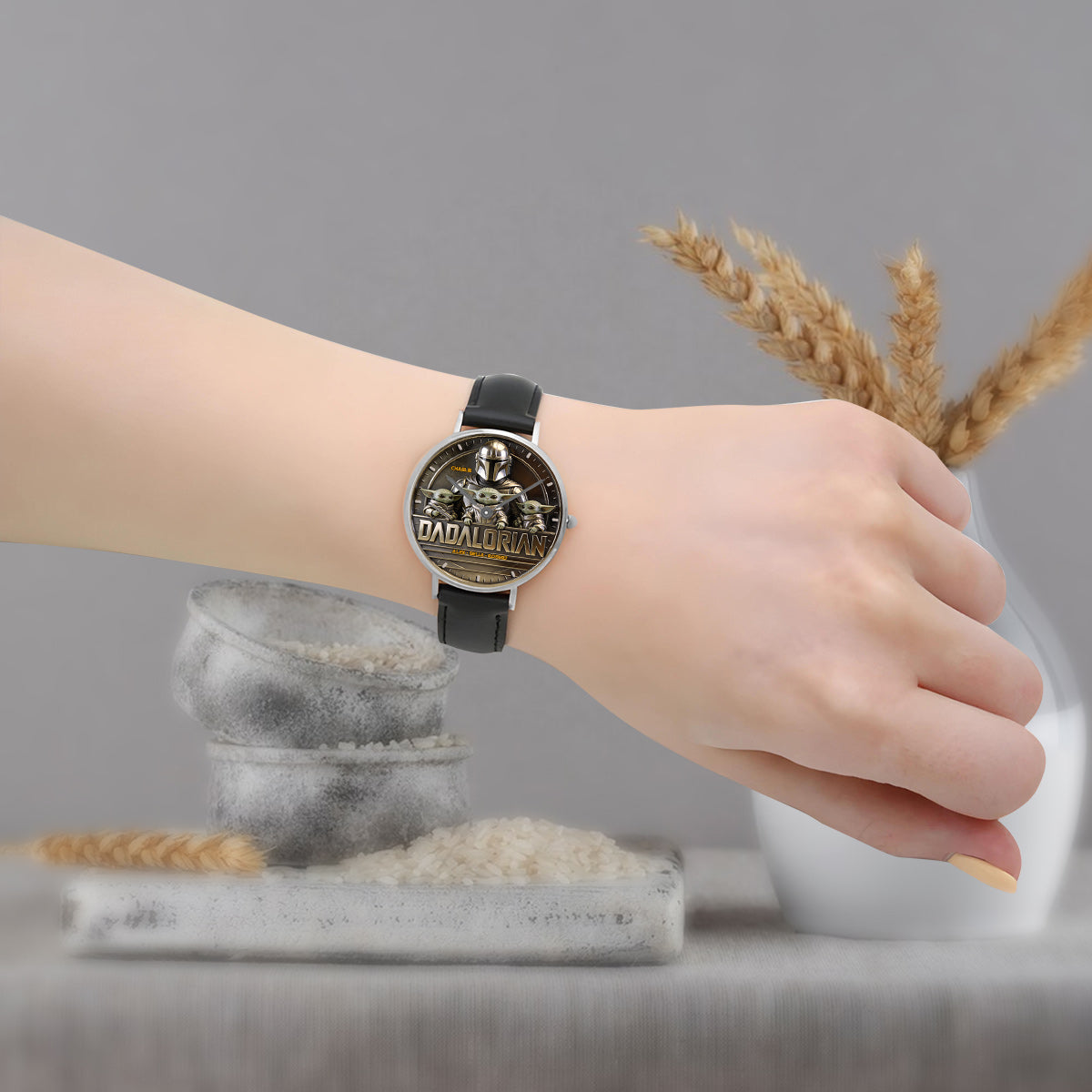 The Dadalorian - Personalized The Force Hand Watch