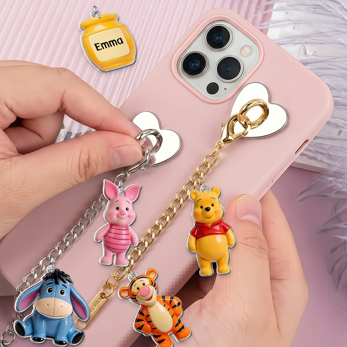 Friends - Personalized Yellow Bear Dangling Charms