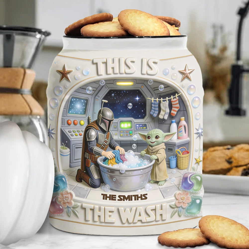 This Is The Wash - Personalized The Force Cookie Jar