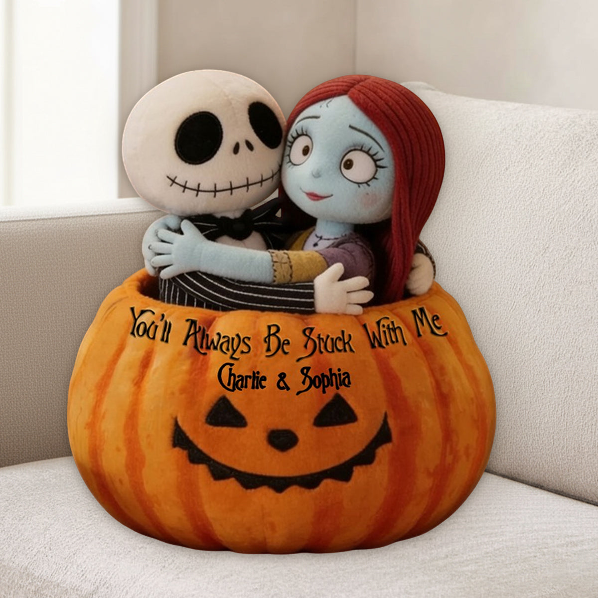 Nightmare Couple Fans Gift - Personalized Nightmare Premium Faux Fur Pillow