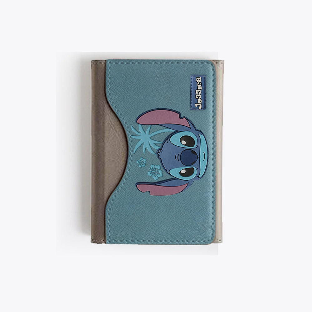 Ohana Alien Custom Name - Personalized Ohana Magsafe Wallet
