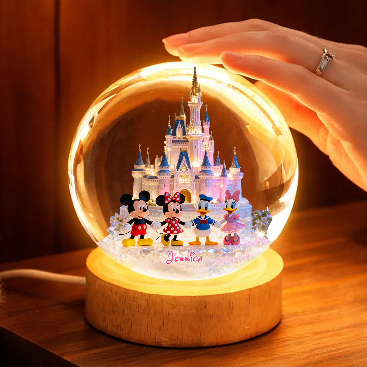 Magic Friends - Personalized Mouse Crystal Ball Night Light