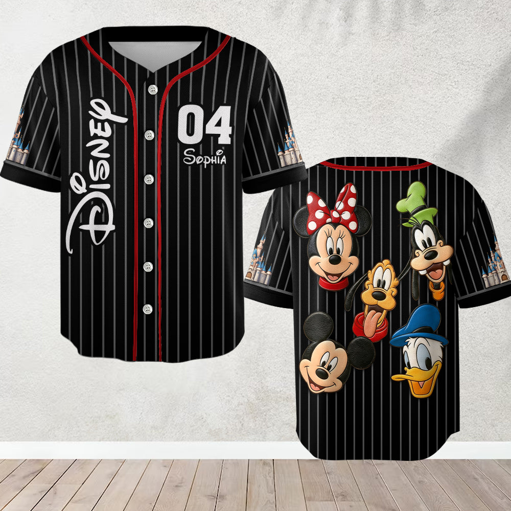 Friends - Personalized Mouse Baseball Jersey