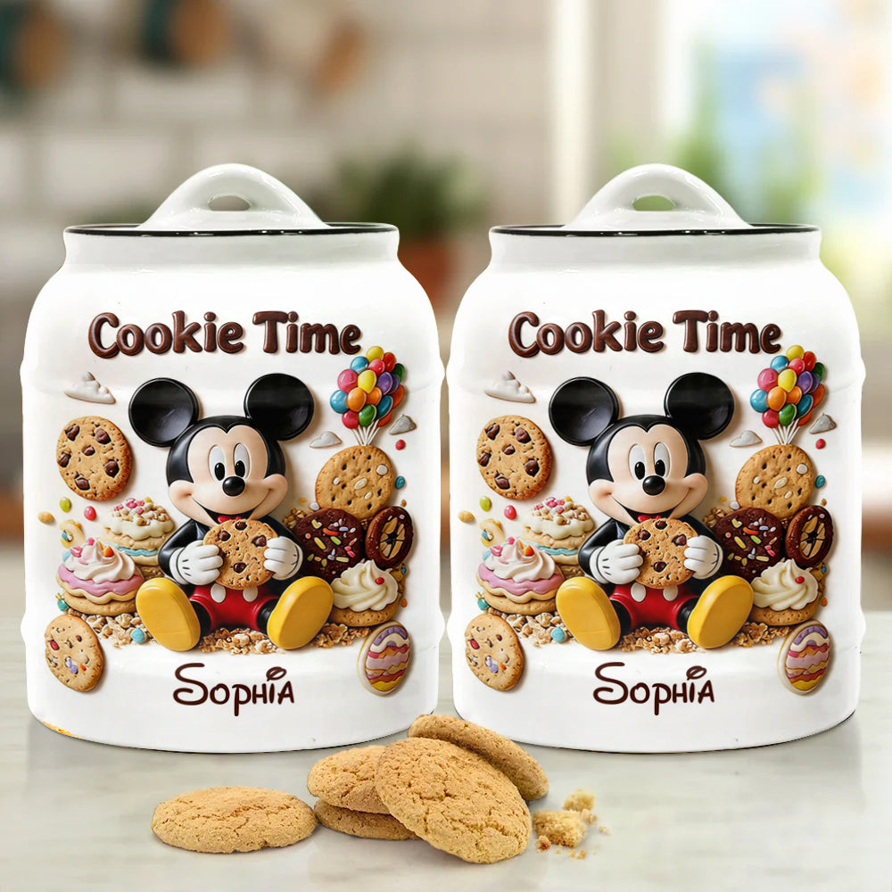 Cookie Time - Personalized Mouse Cookie Jar
