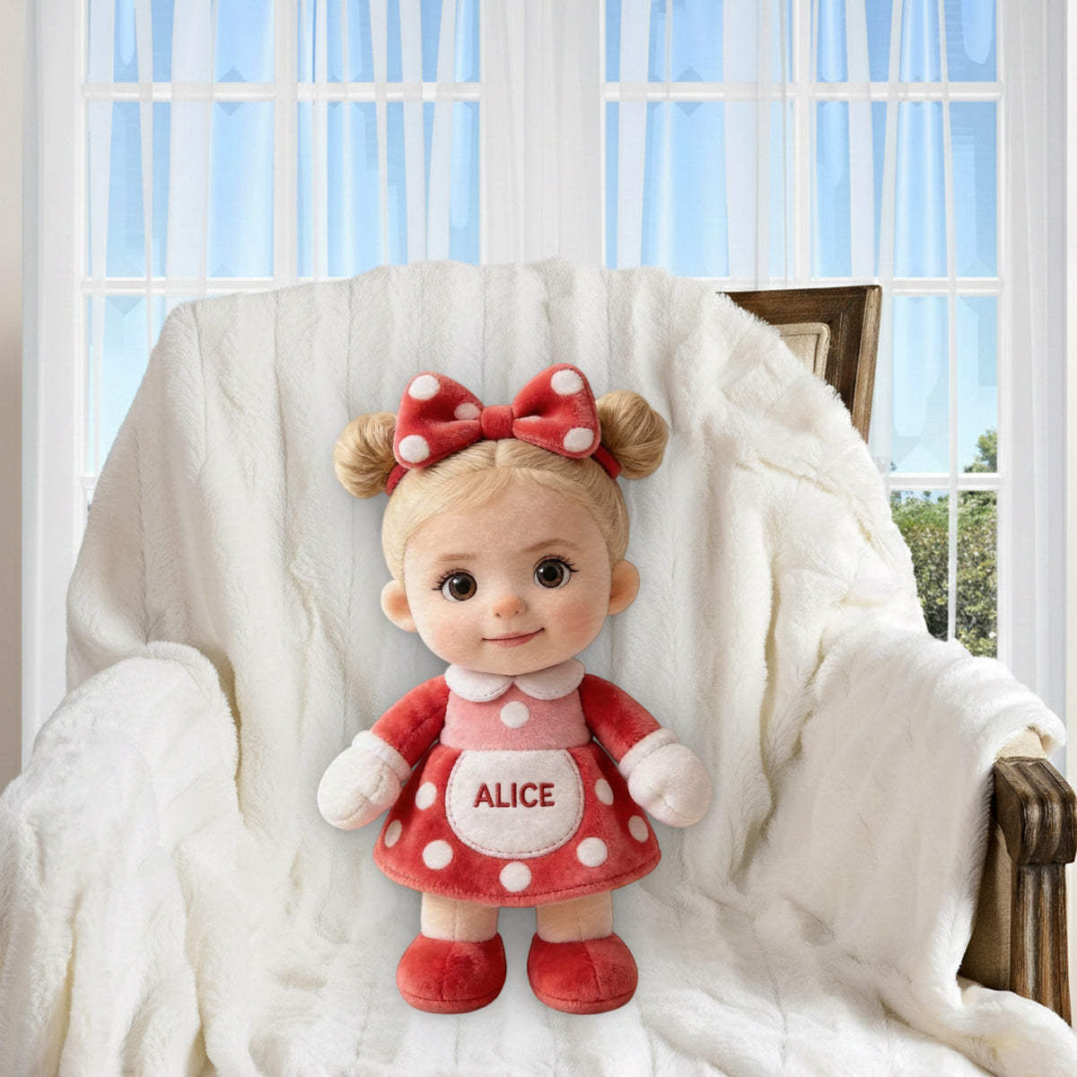 Custom Any Photo - Personalized Kid Premium Faux Fur Pillow