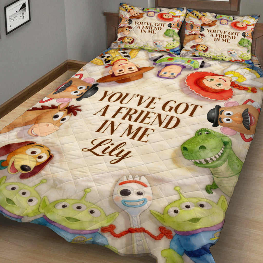 You Got A Friend In Me - Personalized Movie For Kids Quilt Set