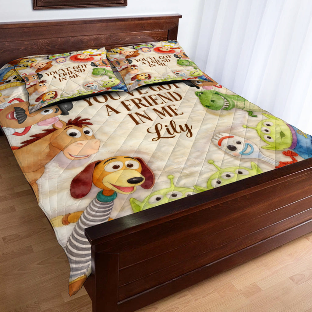 You Got A Friend In Me - Personalized Movie For Kids Quilt Set