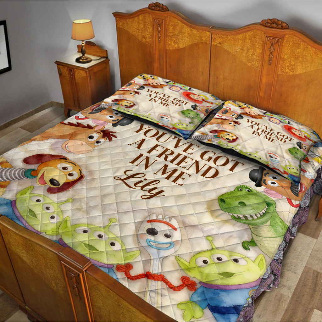 You Got A Friend In Me - Personalized Movie For Kids Quilt Set