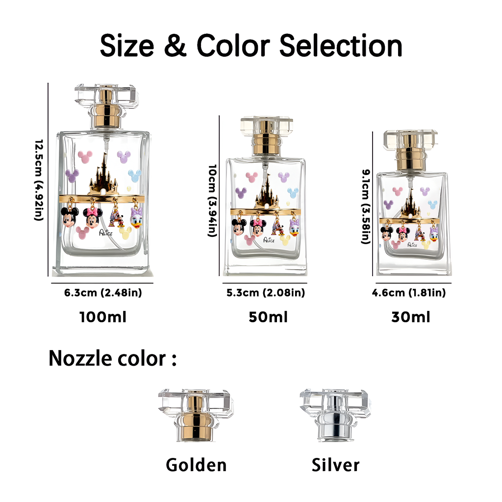 Magical Initial Name Letter - Personalized Mouse Refillable Perfume Bottle