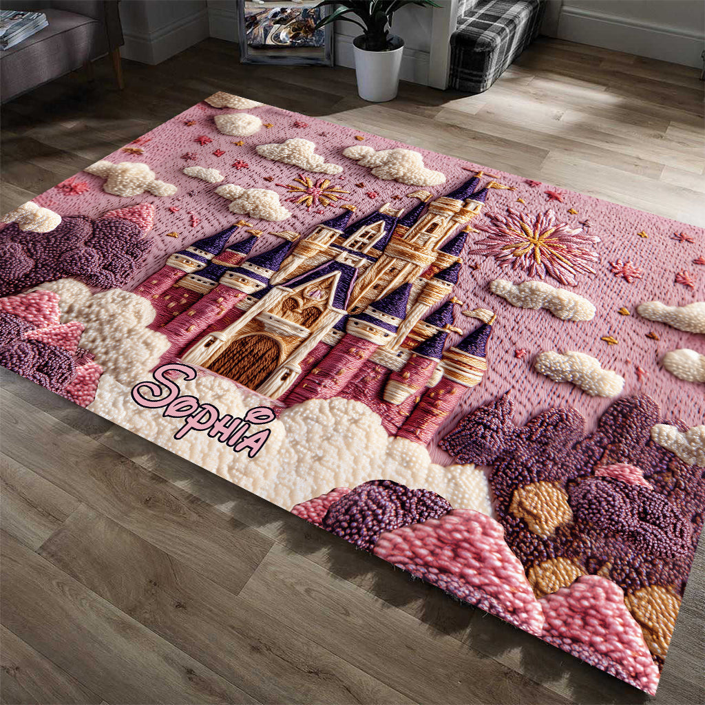 Magical Castle - Personalized Mouse Rug