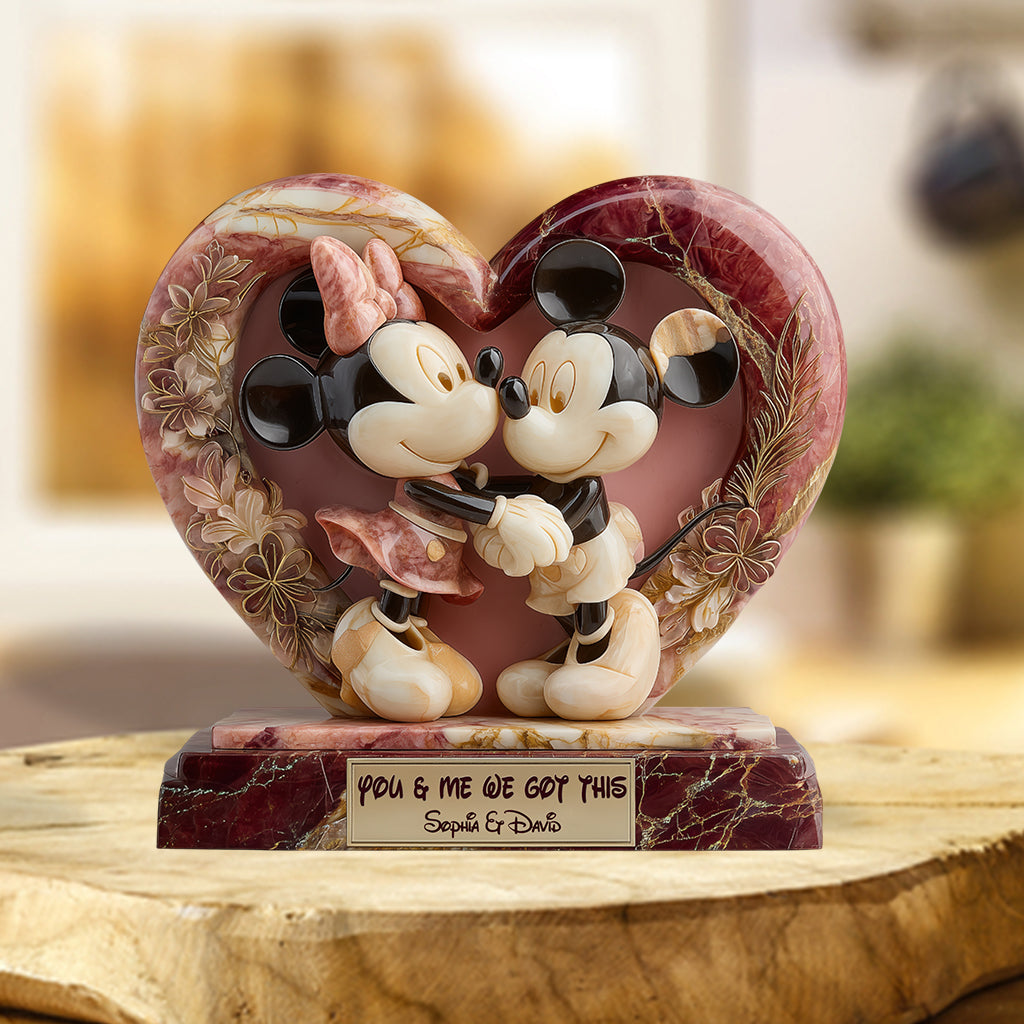 You & Me We Got This - Personalized Mouse Custom Shaped Acrylic Plaque