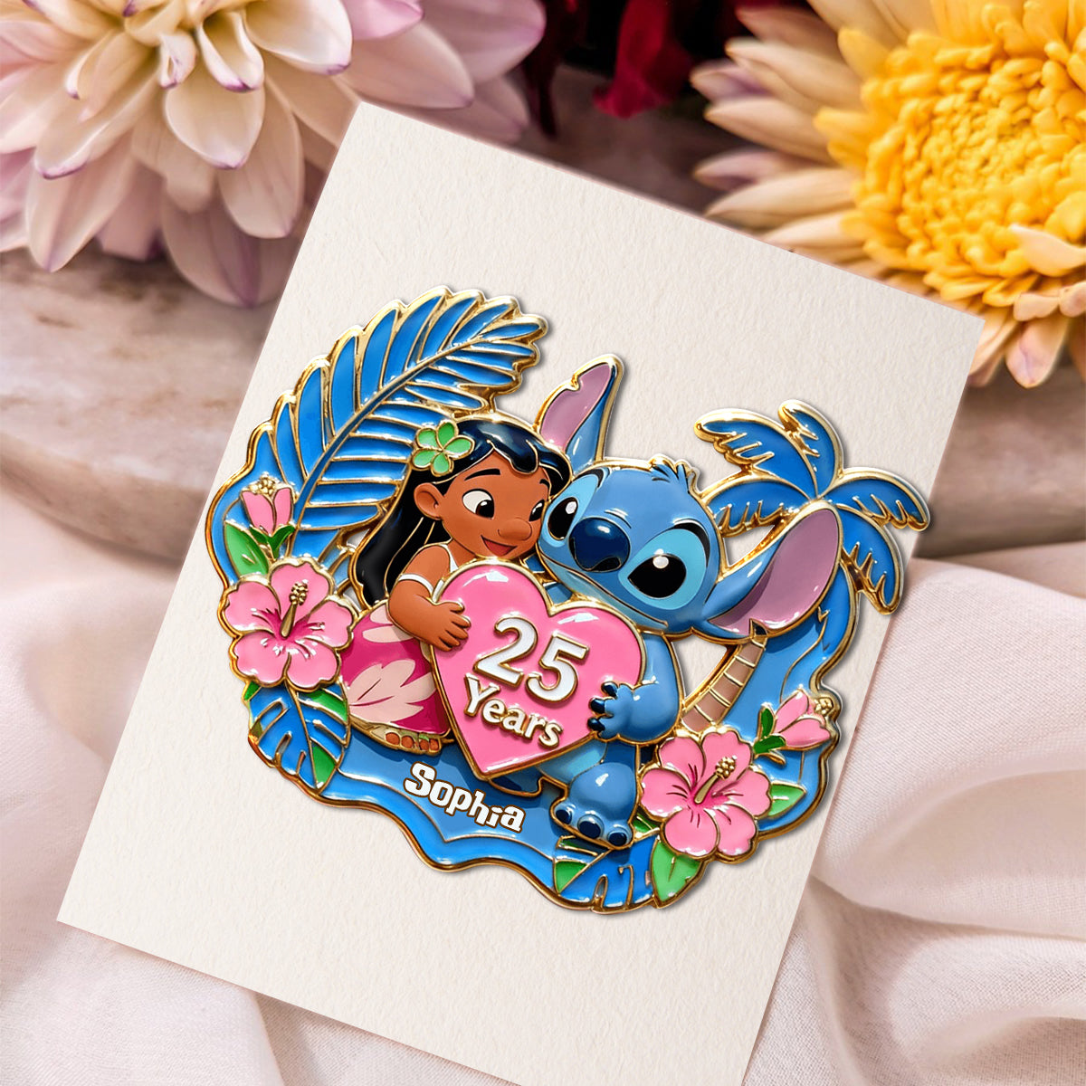 25th Anniversary - Personalized Ohana Pin