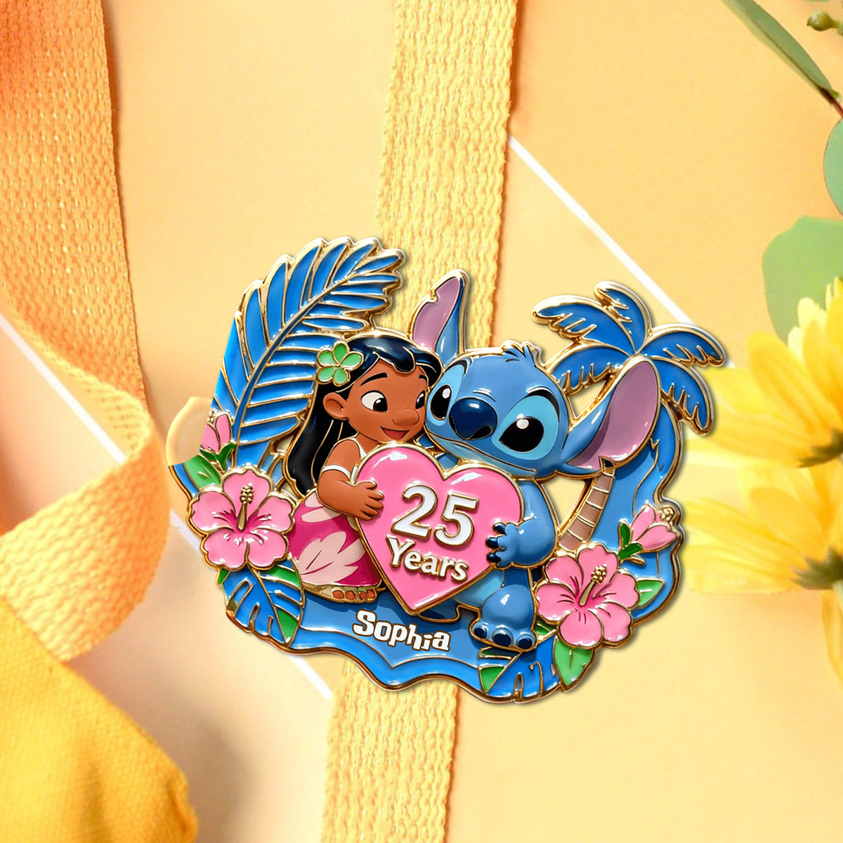 25th Anniversary - Personalized Ohana Pin