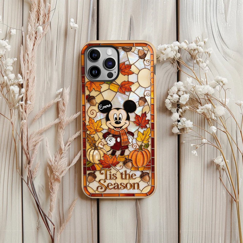 Autumn Cartoon Character - Personalized Mouse Full Print Phone Case