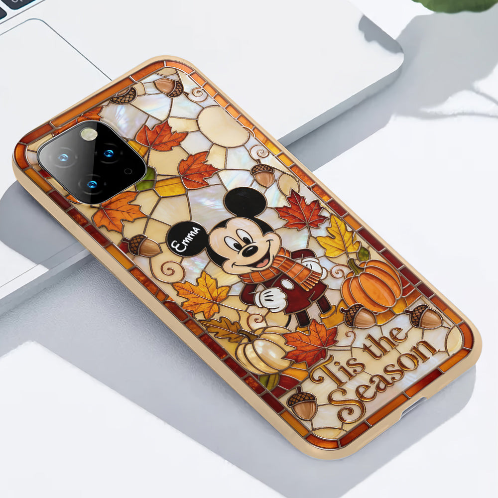 Autumn Cartoon Character - Personalized Mouse Full Print Phone Case