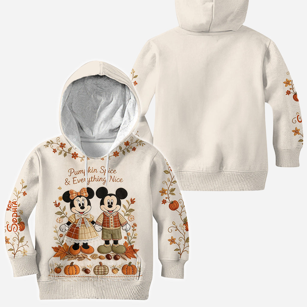 Cartoon Mouse Autumn Vibes - Personalized Mouse All Over Shirt