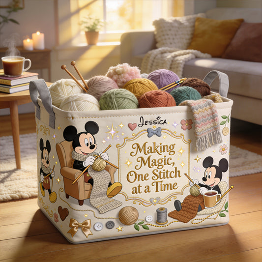 Making Magic - Personalized Mouse Rectangle Storage Basket