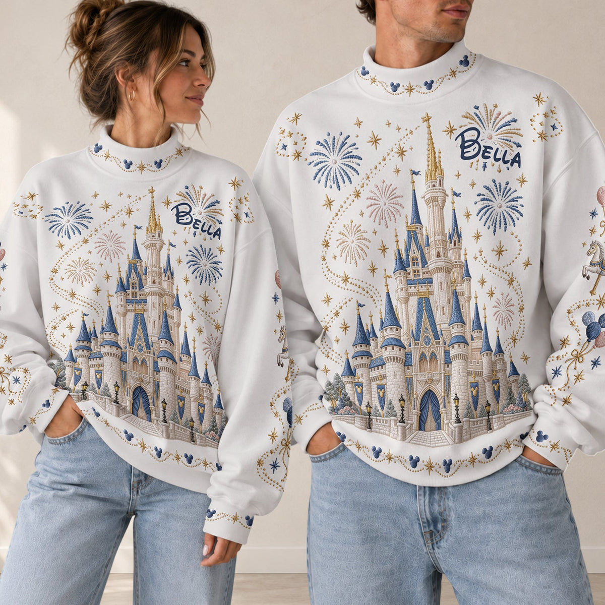 Magical - Personalized Dream Trip Mock Neck Sweatshirt