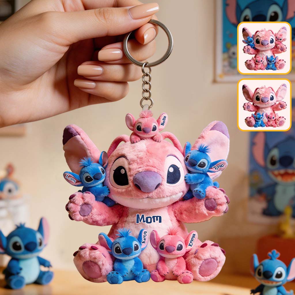 Blue Mama - Personalized Ohana Plush Keychain