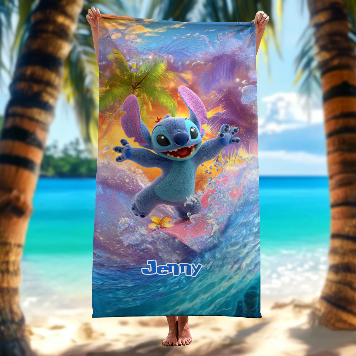 Ohana Beach Summer - Personalized Ohana Quick-dry Beach Towel/ Bath Towel