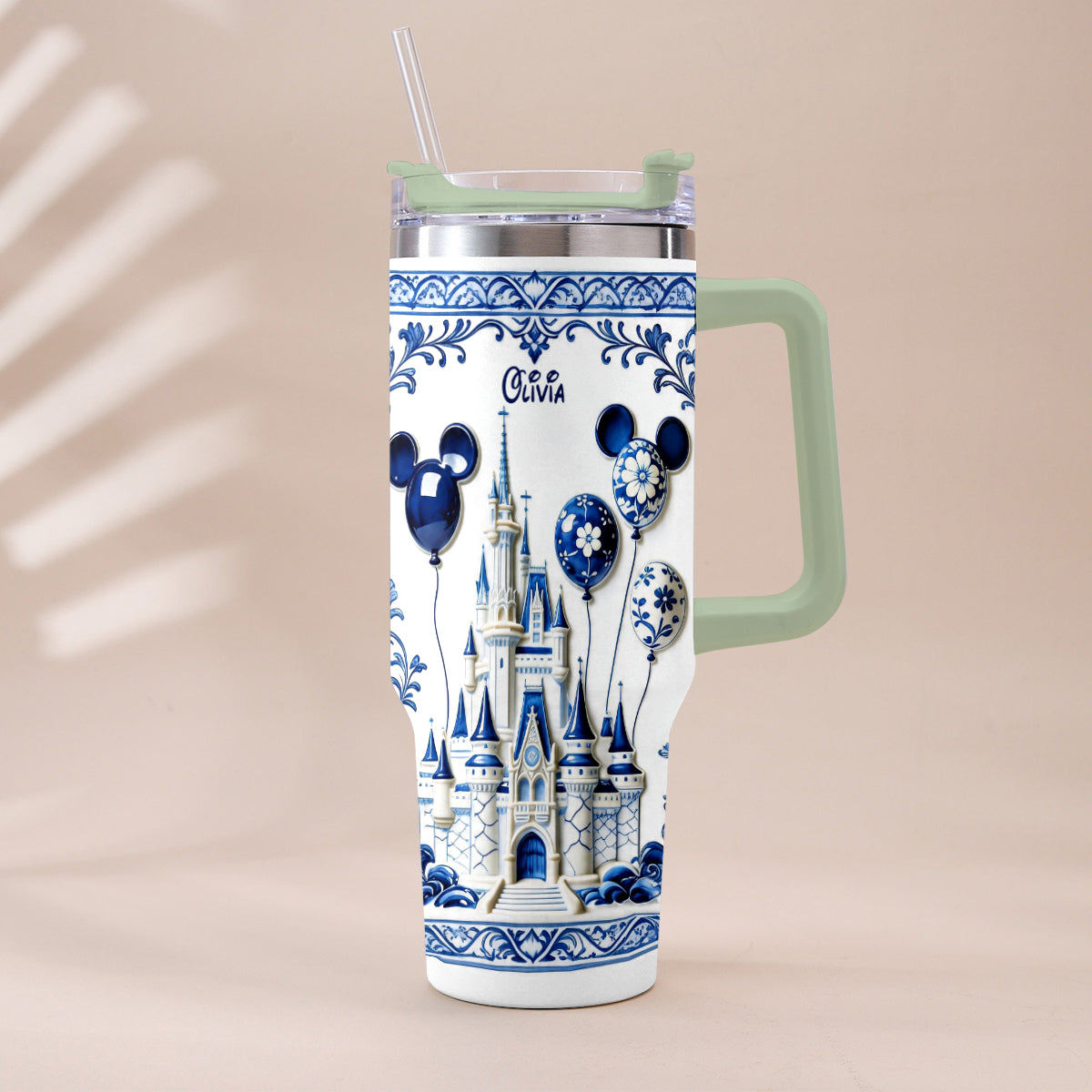 The Magical Castle - Personalized Dream Trip Tumbler With Plush Charm