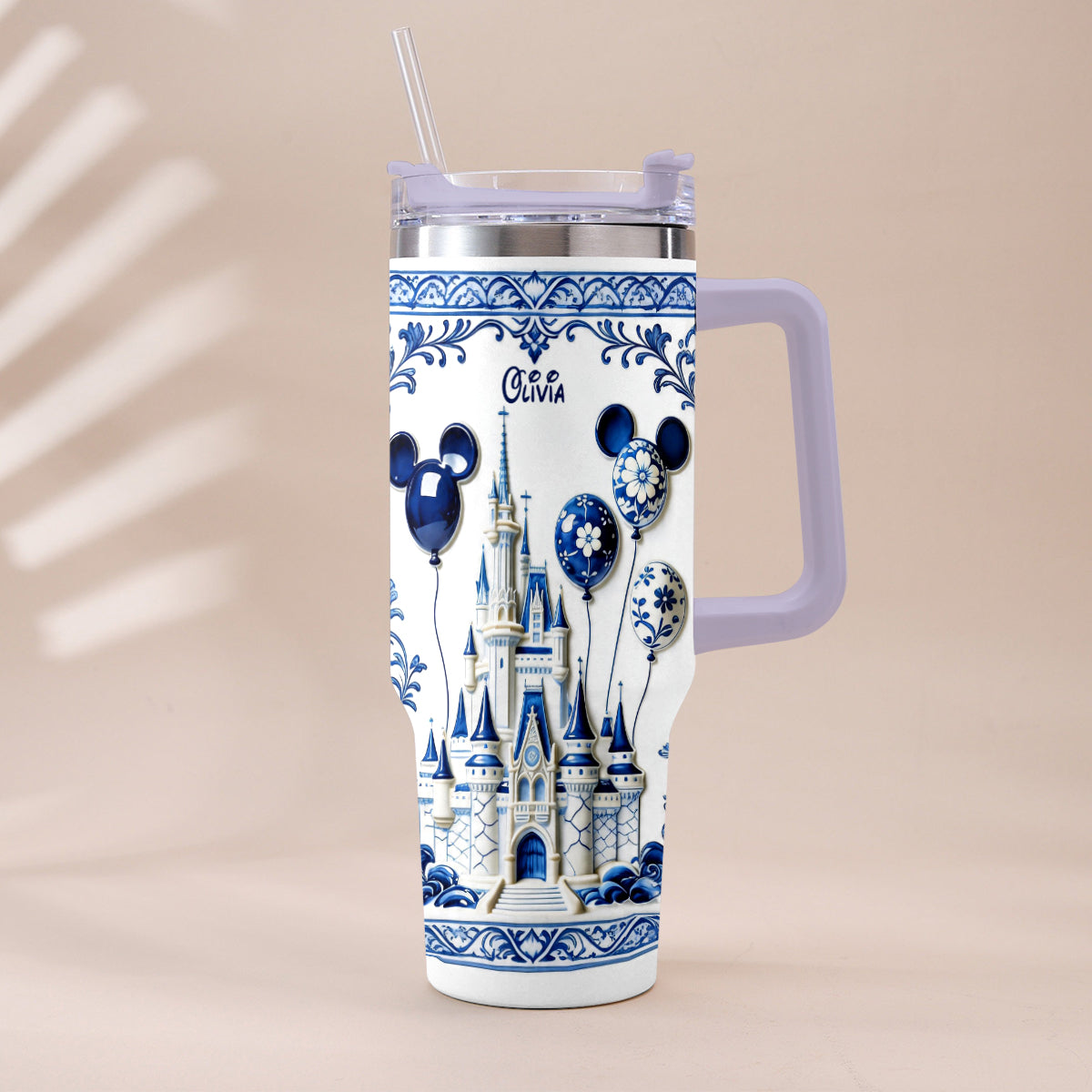 The Magical Castle - Personalized Dream Trip Tumbler With Plush Charm