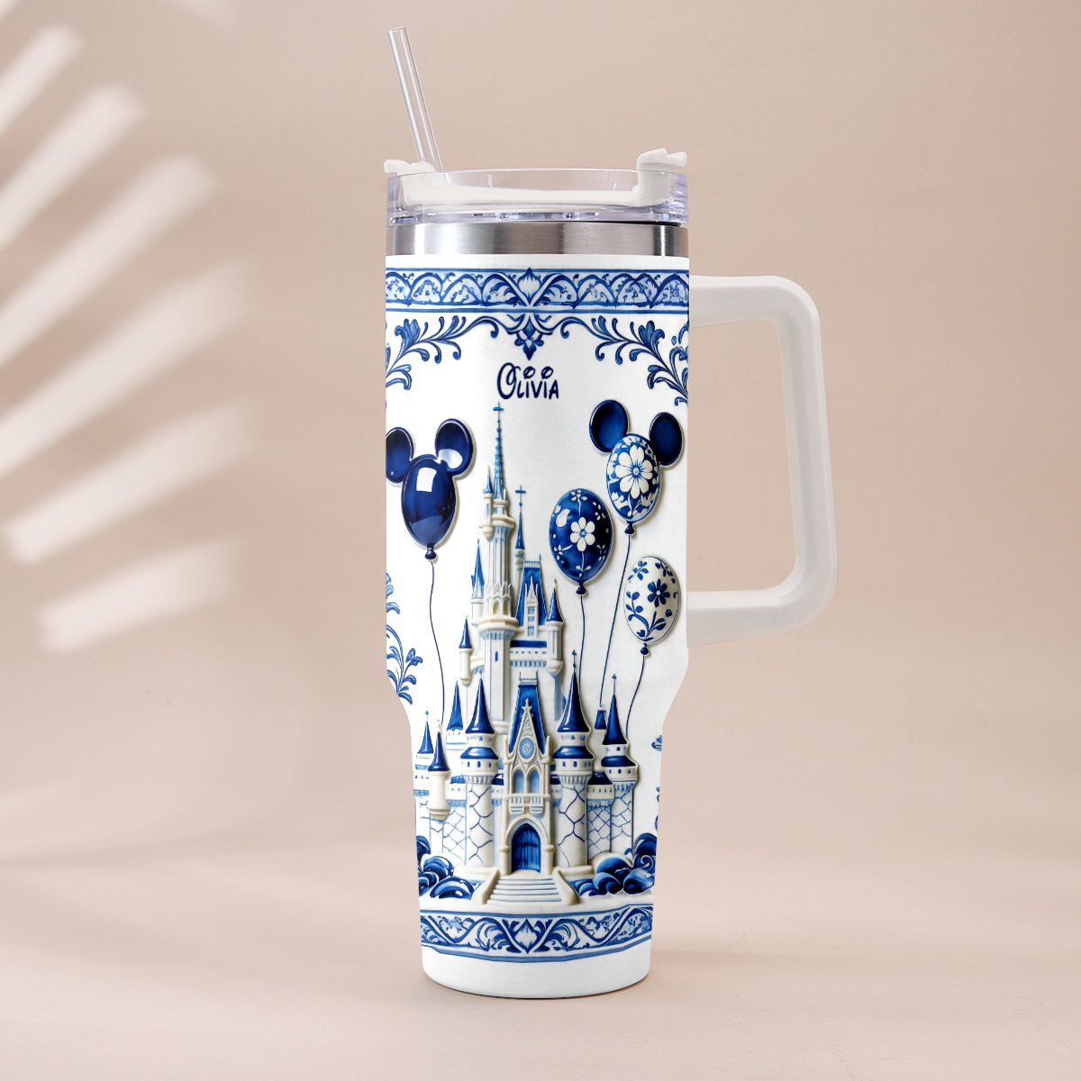 The Magical Castle - Personalized Dream Trip Tumbler With Plush Charm