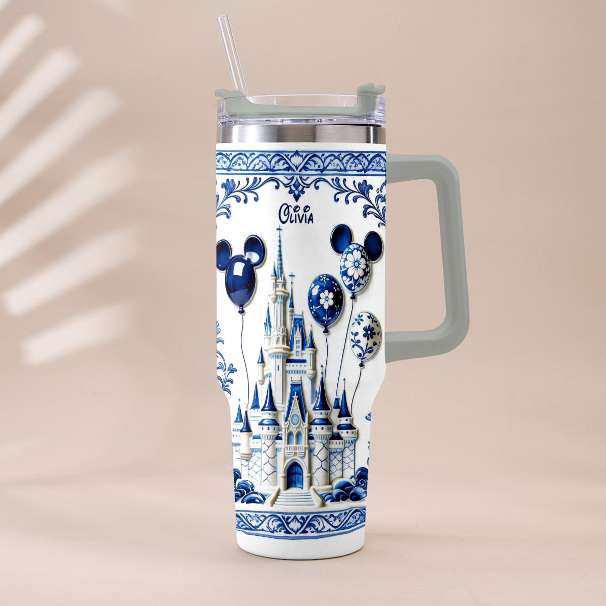 The Magical Castle - Personalized Dream Trip Tumbler With Plush Charm