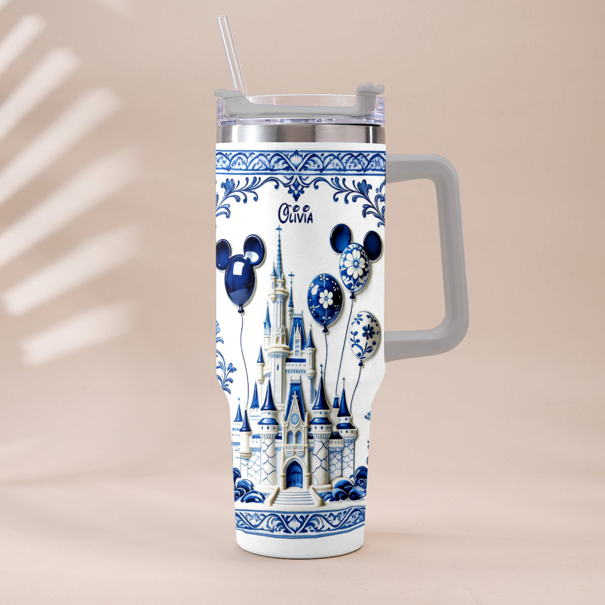 The Magical Castle - Personalized Dream Trip Tumbler With Plush Charm