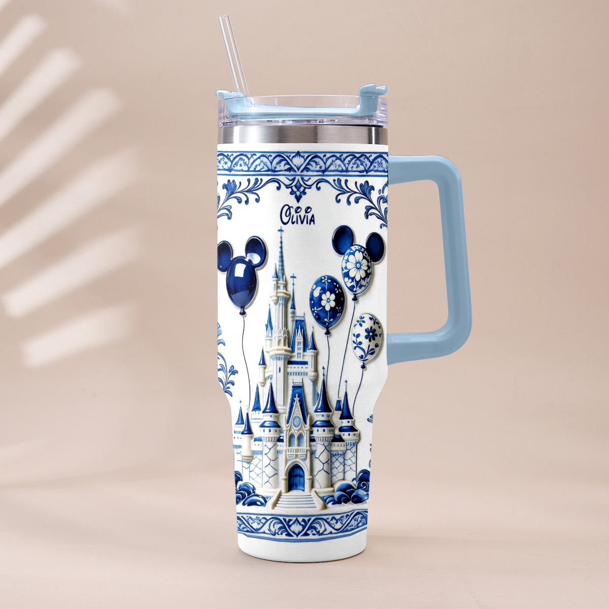 The Magical Castle - Personalized Dream Trip Tumbler With Plush Charm