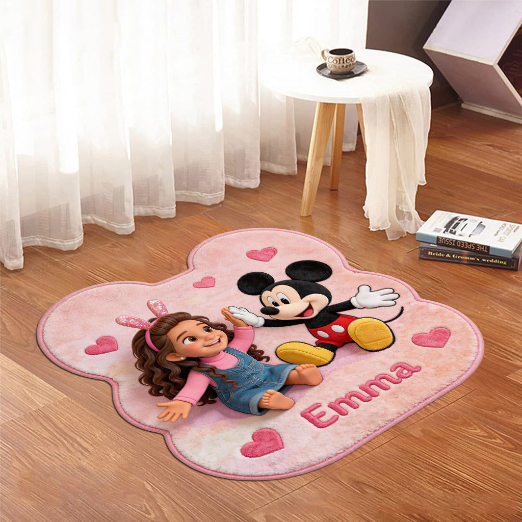Magic Friends - Personalized Mouse Shaped Doormat/ Rug