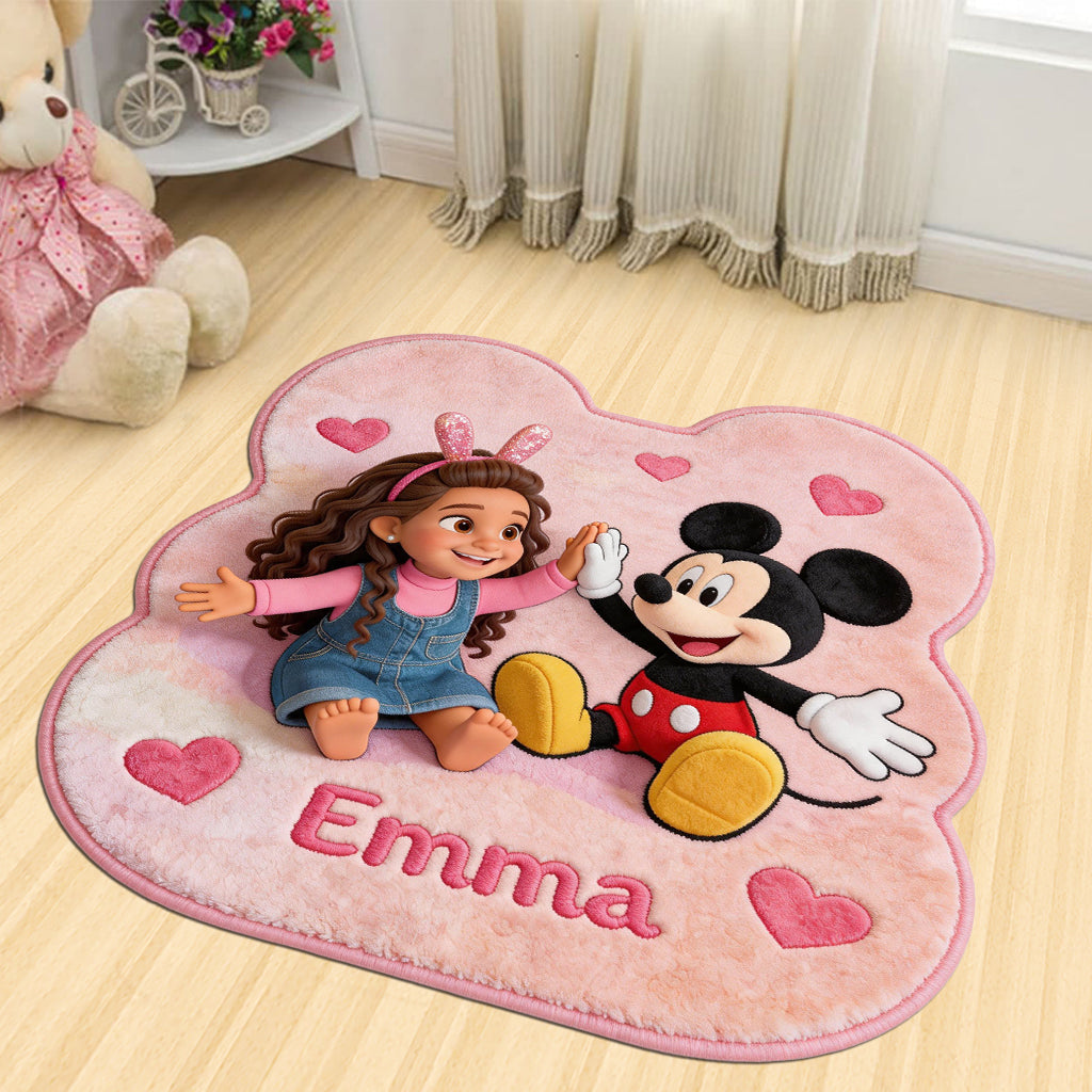 Magic Friends - Personalized Mouse Shaped Doormat/ Rug