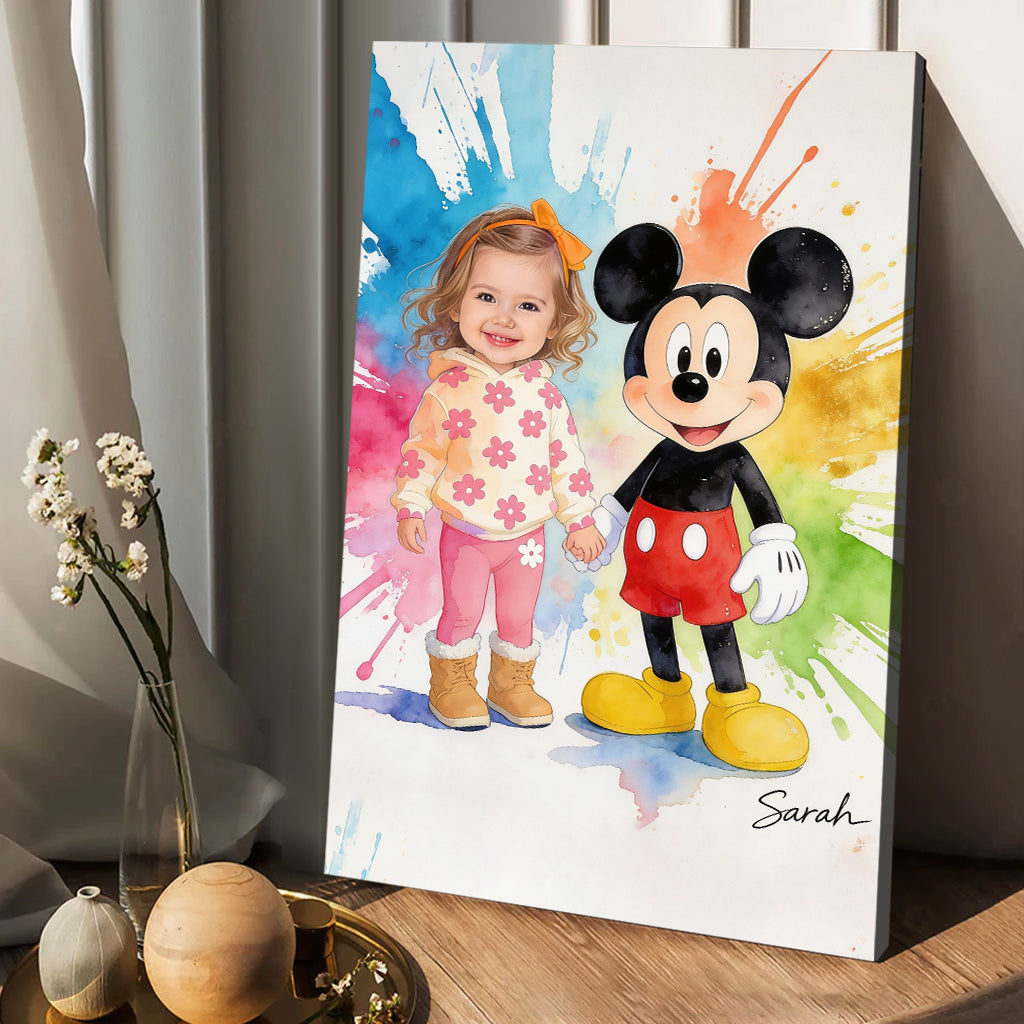 Custom Any Photo - Personalized Mouse Canvas And Poster