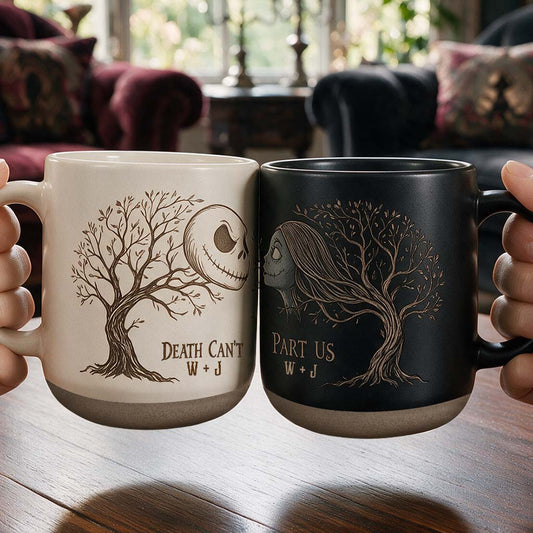 Death Can't Part Us - Personalized Nightmare Printed Pottery Mug
