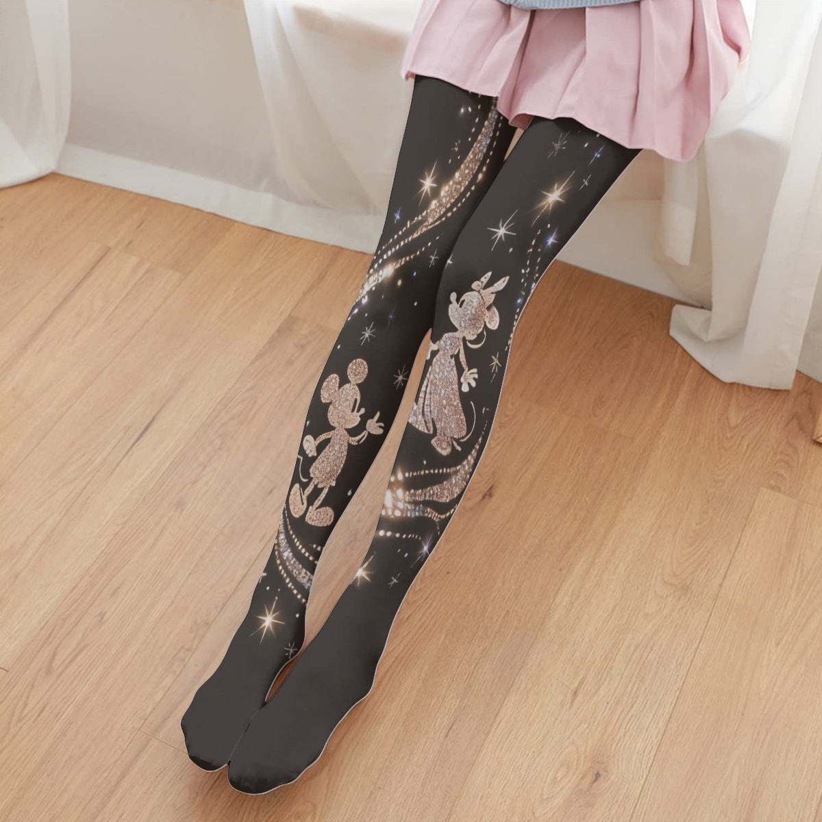 Trip To Magical Land - Personalized Mouse Women Pantyhose Tights