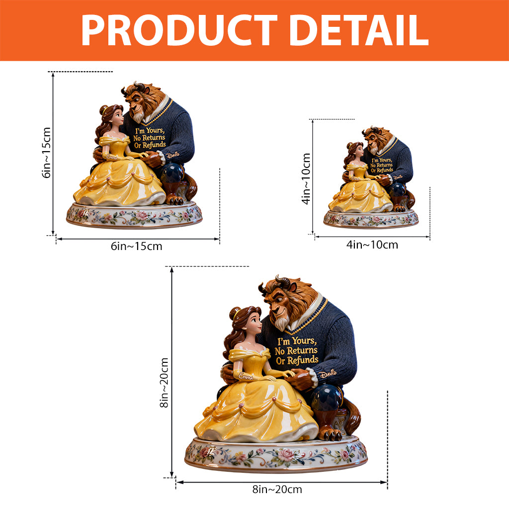 My Fairy Tale - Personalized Beauty And The Beast Custom Shaped Acrylic Plaque