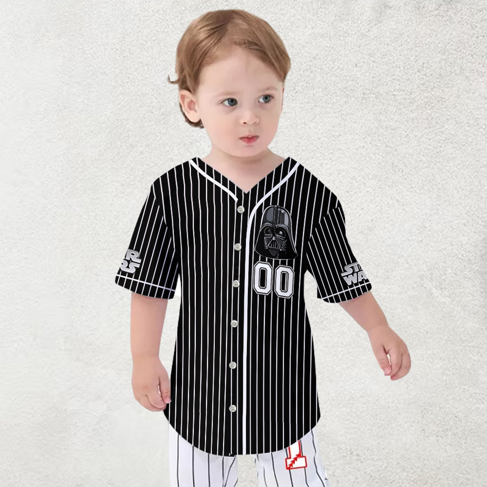 Dark Galactic Enforcer - Personalized The Force Baseball Jersey