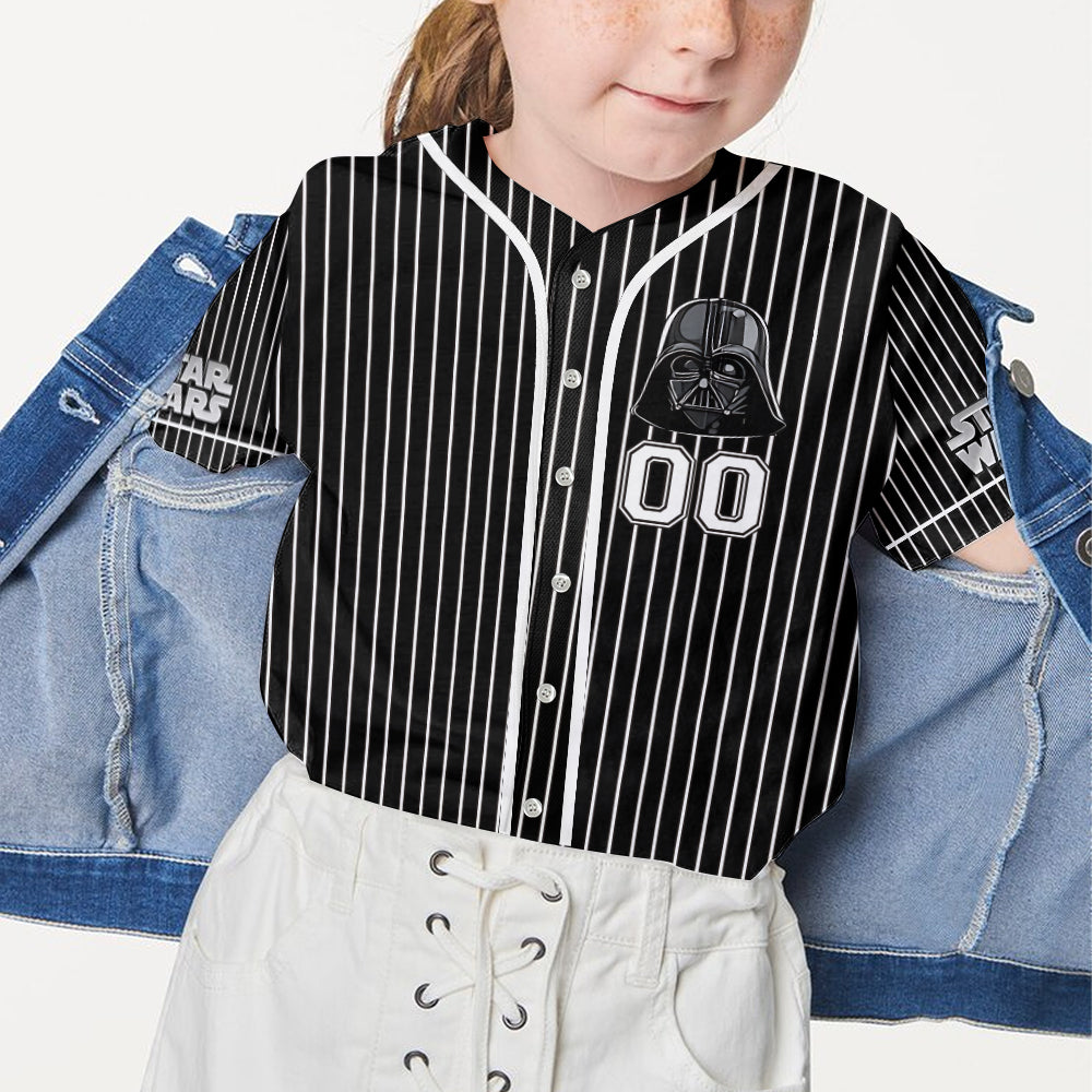 Dark Galactic Enforcer - Personalized The Force Baseball Jersey
