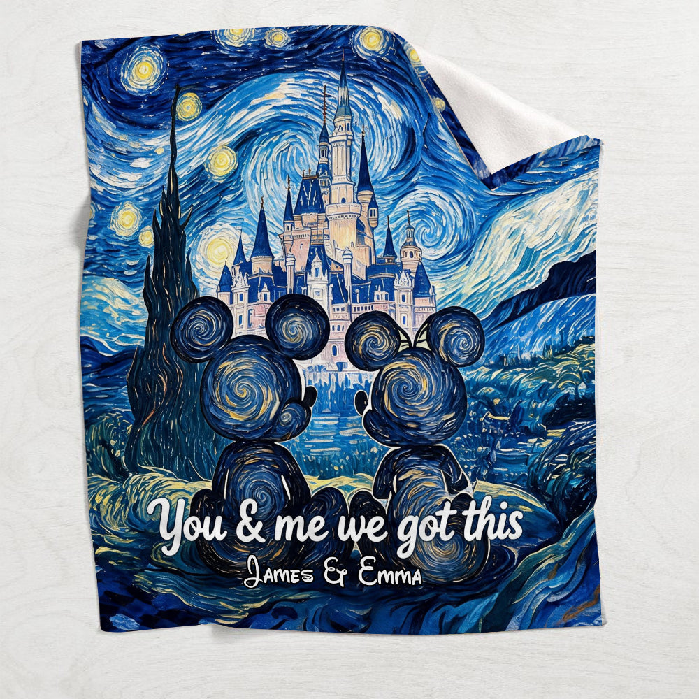 You & Me We Got This Star Night - Personalized Mouse Blanket