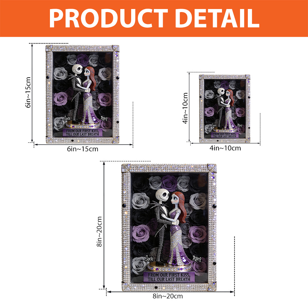 From Our First Kiss Till Our Last Breath - Personalized Nightmare Custom Shaped Acrylic Plaque