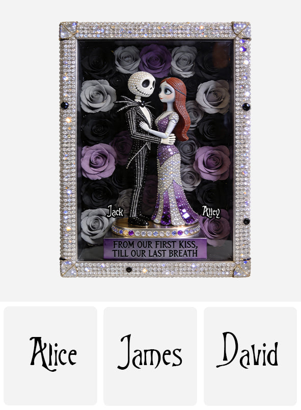 From Our First Kiss Till Our Last Breath - Personalized Nightmare Custom Shaped Acrylic Plaque