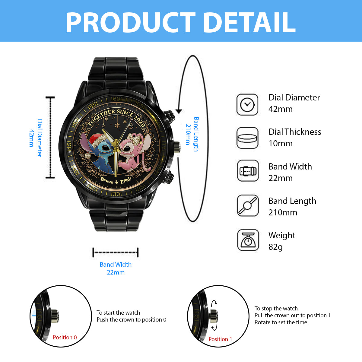 I Love You - Personalized Ohana Hand Watch