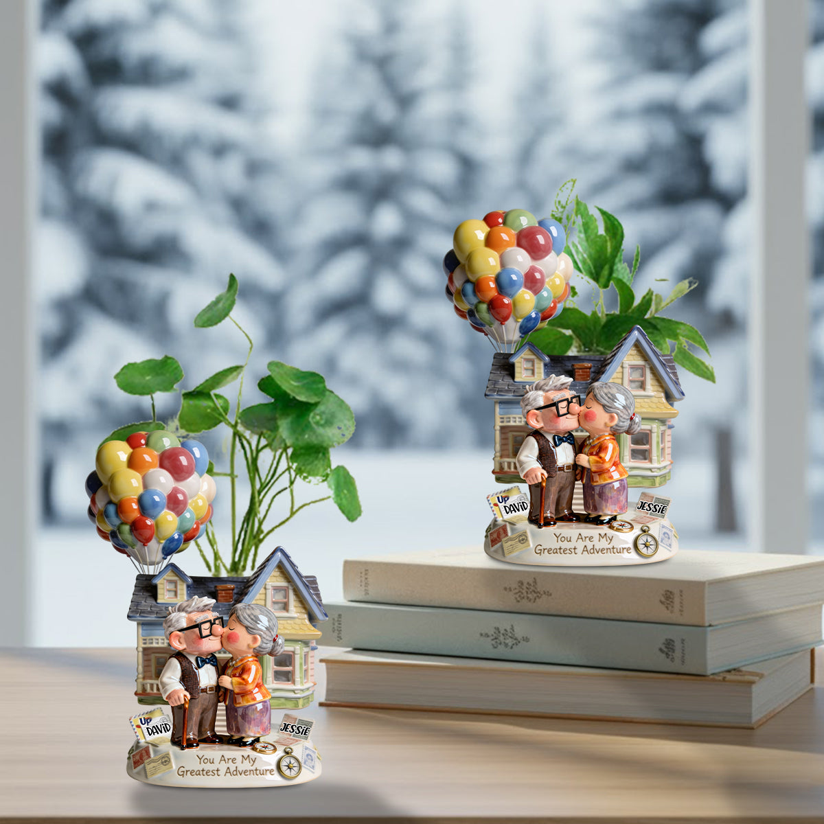 You Are My Greatest Adventure - Personalized Couple Custom Shape Acrylic Flower Vase