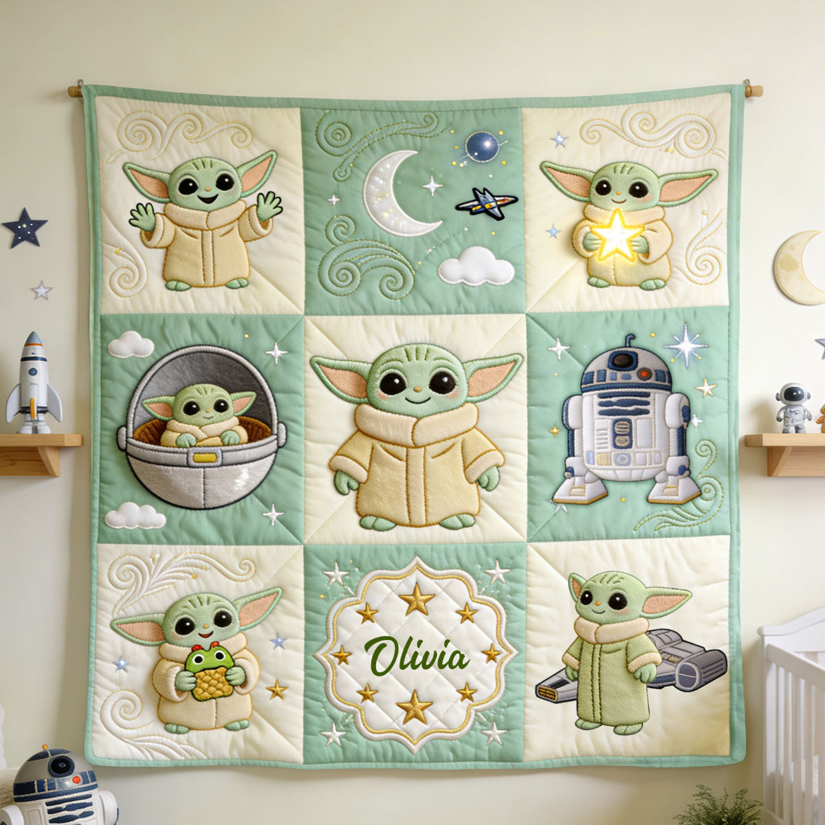 Cute Baby - Personalized The Force Blanket