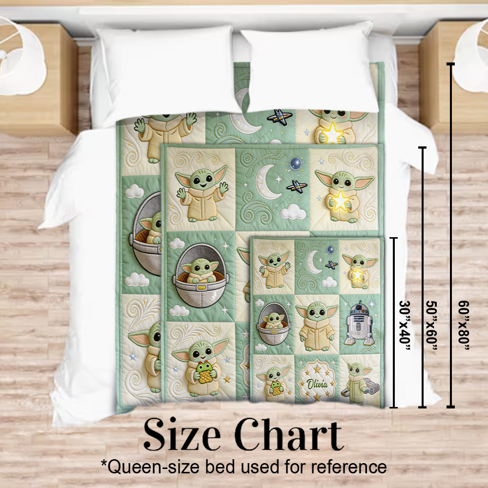 Cute Baby - Personalized The Force Blanket
