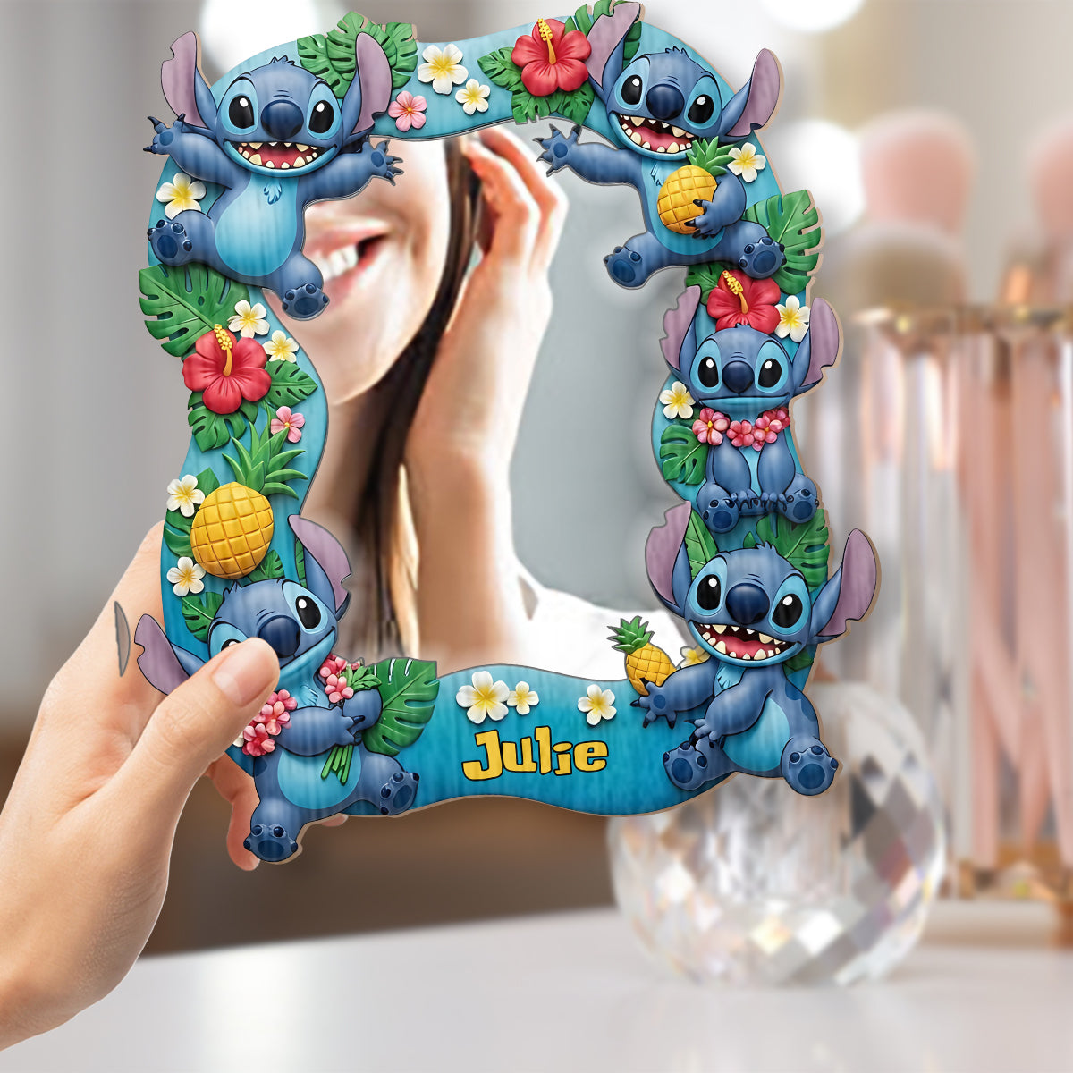 Ohana Means Family - Personalized Ohana Wall Hanging Mirror