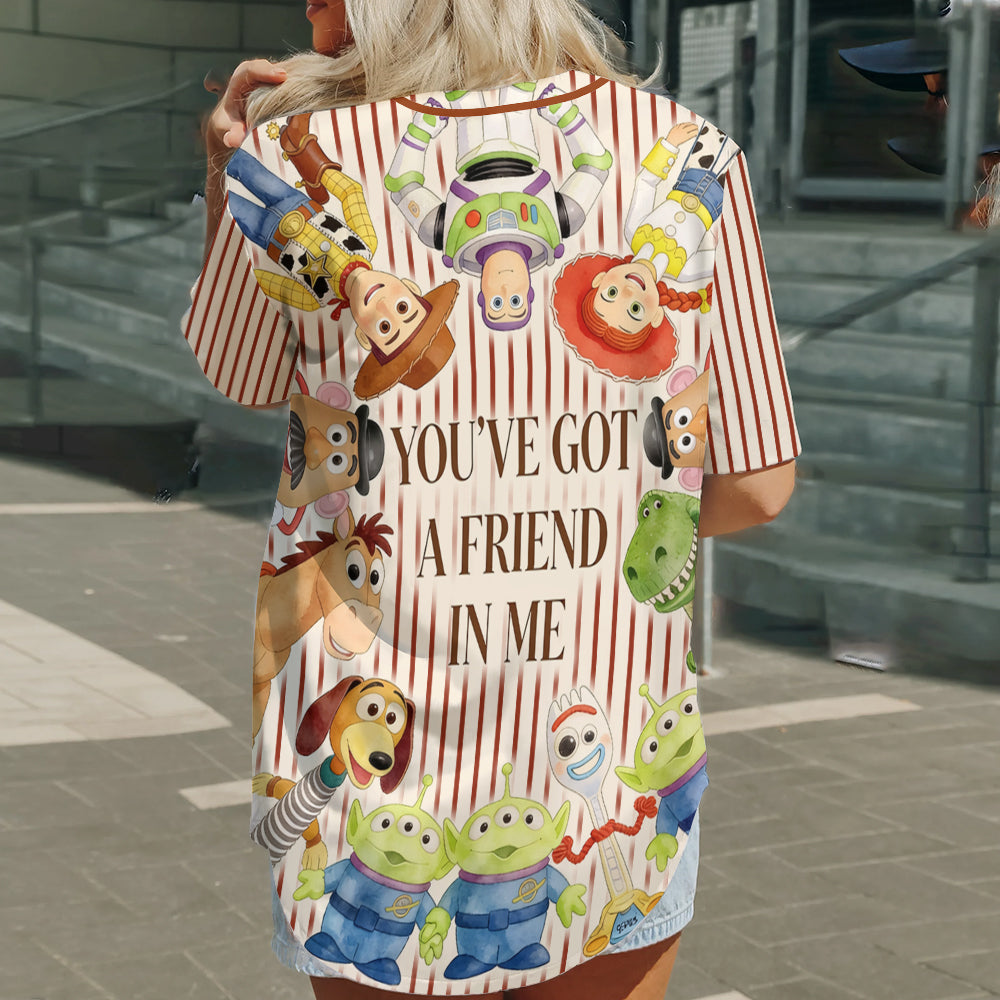 You've Got A Friend In Me - Personalized Movie For Kids Baseball Jersey