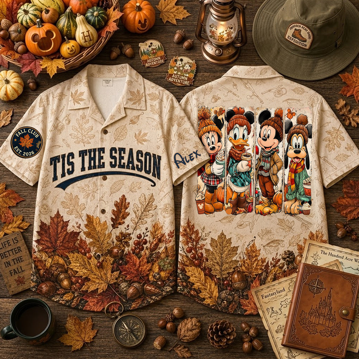 Tis The Season - Personalized Mouse Hawaiian Shirt