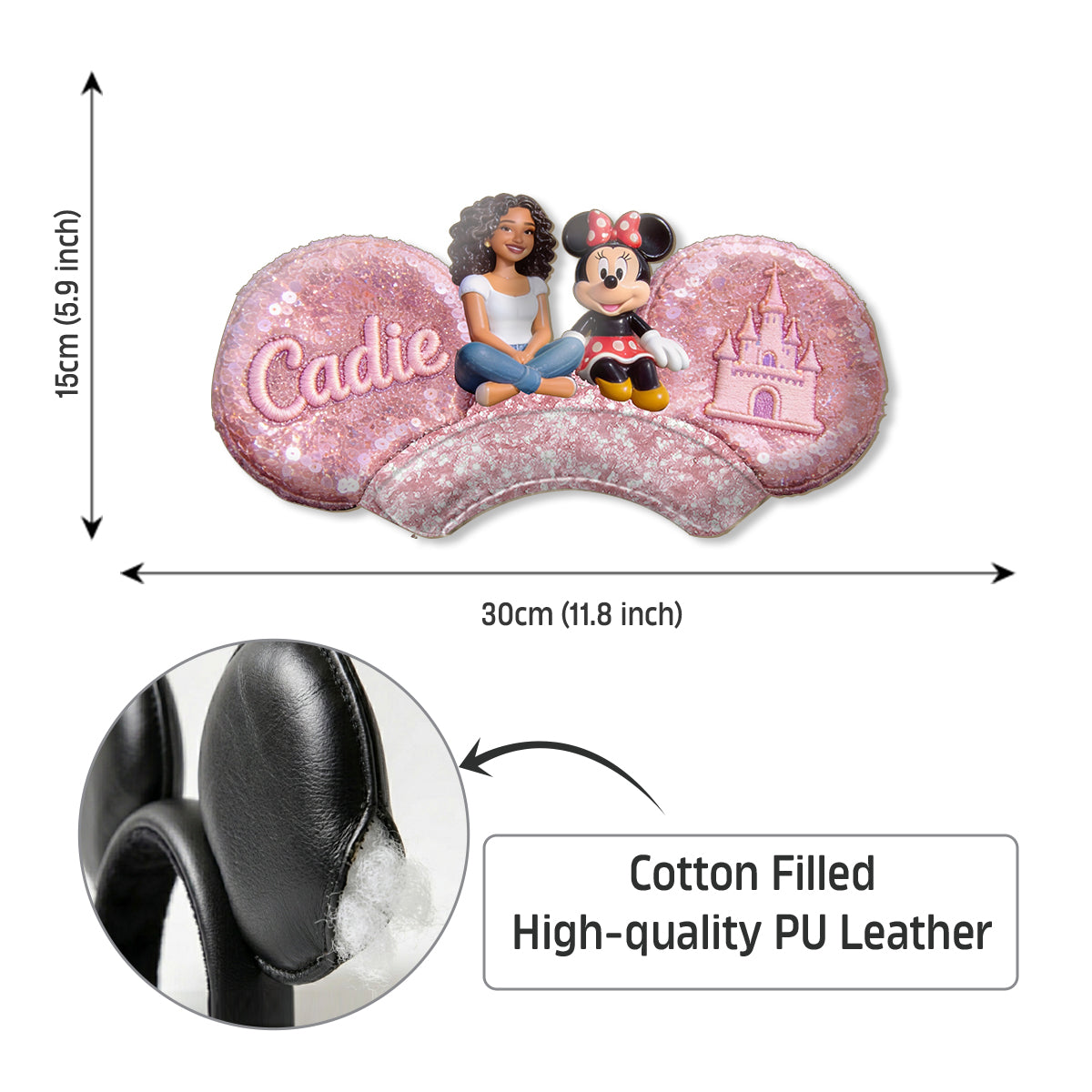 Magical Trip - Personalized Dream Trip Shaped Leather Headband